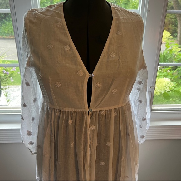 NE QUITTEZ PAS EMBROIDERED COTTON DRESS - Picture 2 of 7